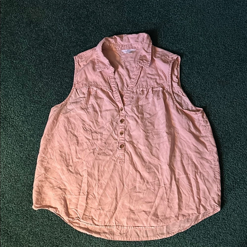 Time and Tru Women's Sleeveless Pale Pink Top Size XL